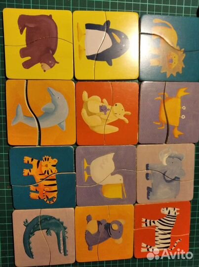 Пазл Djeco Разноцветные животные