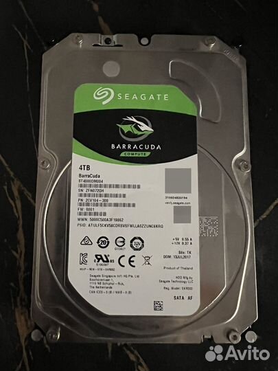 Жесткий диск Seagate Barracuda 4тб