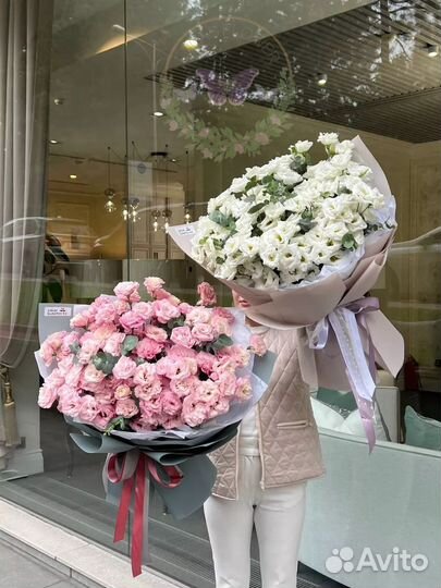 Букет цветы эустома