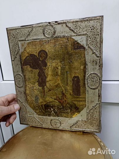 Икона старинная.Георгий Победоносец