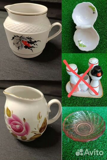 Молочник сливочник, солонки СССР