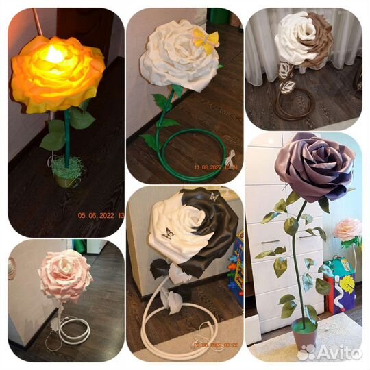 Ростовые цветы светильники из изолона