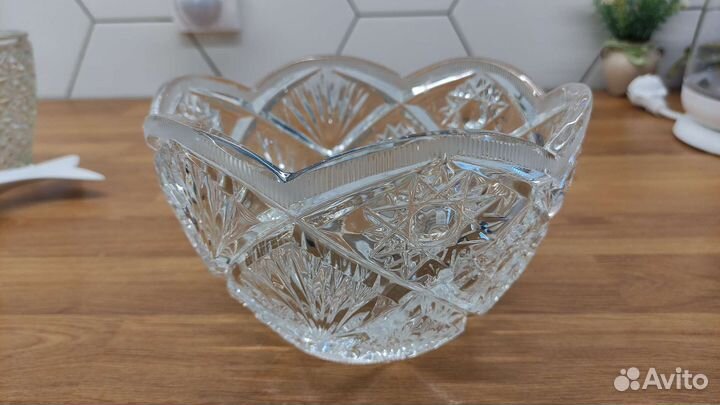 Салатник хрустальный СССР