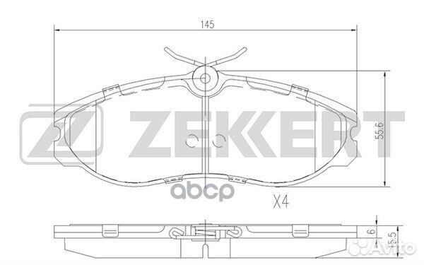 Колодки торм. диск. передн. Ford Maveric II 93