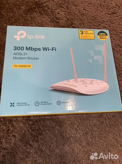Молем роутер 300 Mbps Wi-Fi adsl2+