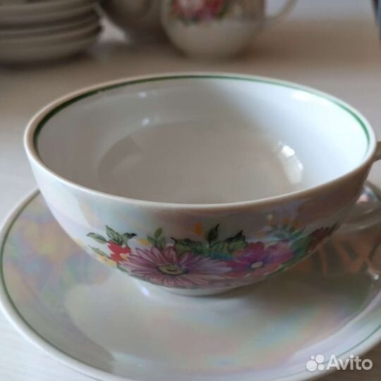 Чайный сервиз СССР 15 предметов бу