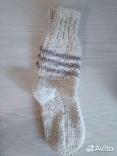 Носки шерстяные вязаные