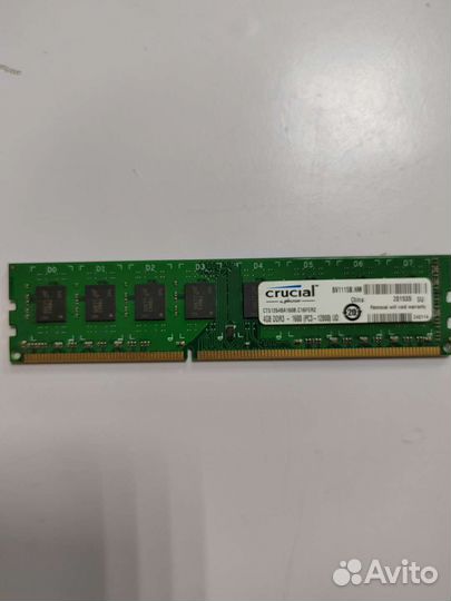 Оперативная память Crucial PC3-12800 4Gb