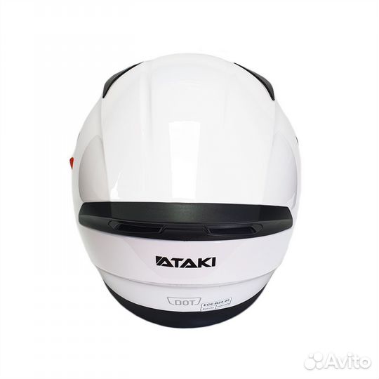 Шлем Ataki JK316 Solid белый глянцевый