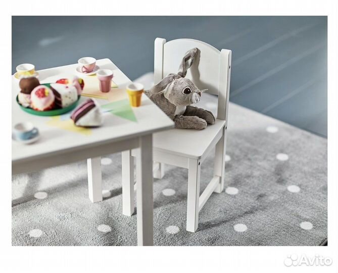 Новый Детский стол и стул IKEA сундвик