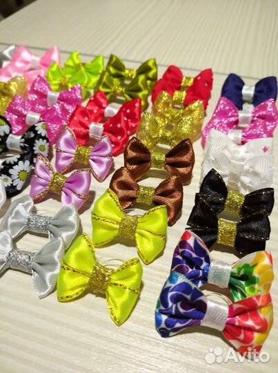 Резинки бантики для собак груминг