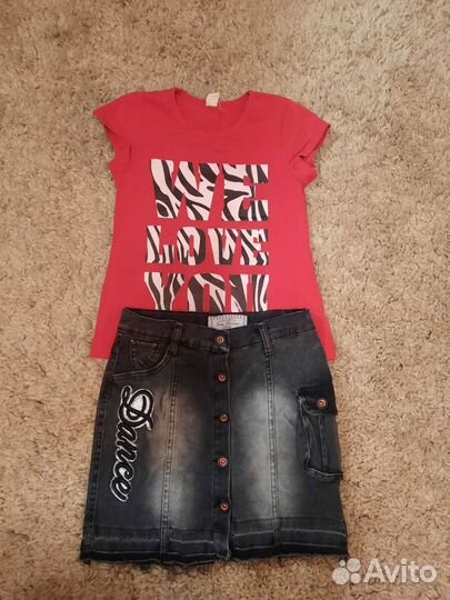 Вещи пакетом на девочку 122-128