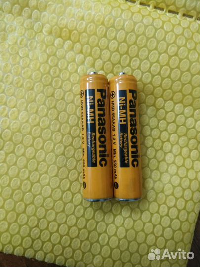 Батарейки аккумуляторные Panasonic 1,2в