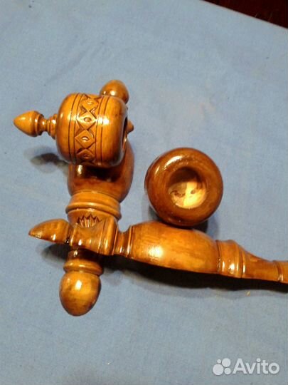 Держатель гардин. Резное дерево.СССР