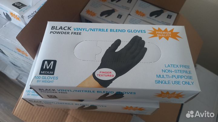 Перчатки нитрил-виниловые wally plastic