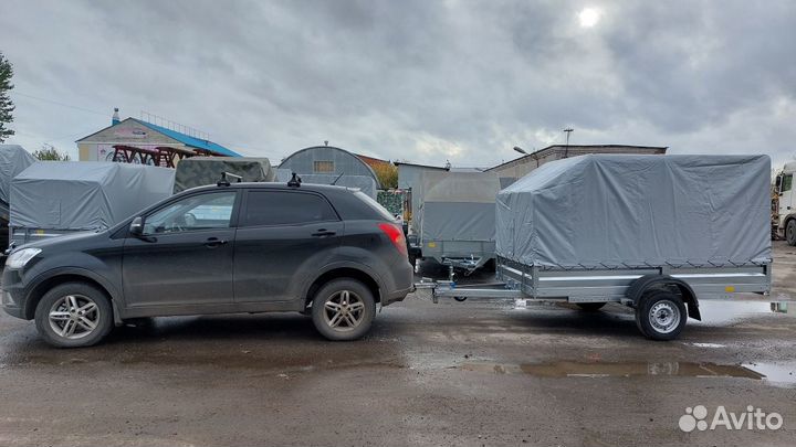 Прицеп 2,8х1,5 на подрамнике рессора Al-ko