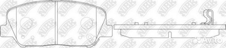 Nibk PN11001 Колодки тормозные дисковые перед