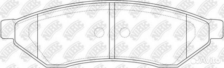 Nibk PN0375 Колодки тормозные дисковые