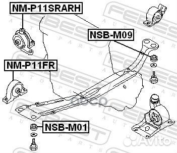 Подушка двигателя правая (гидравлическая) AT/CV