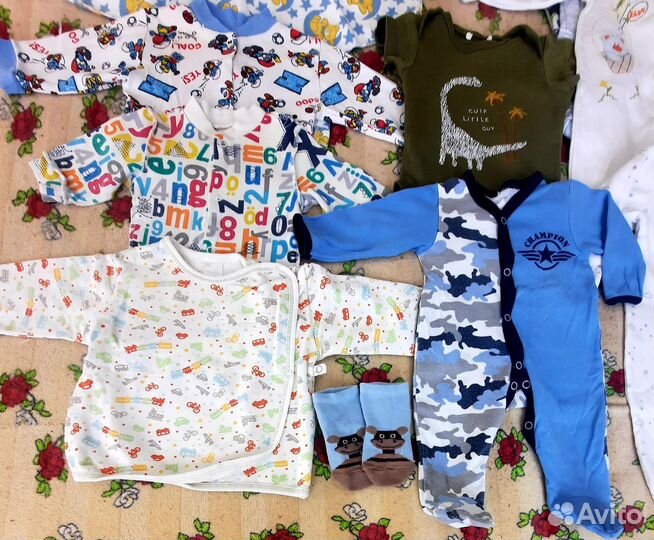Пакет вещей на мальчика от 0 до 10 - 11 месяцев