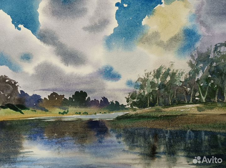 Картина акварель