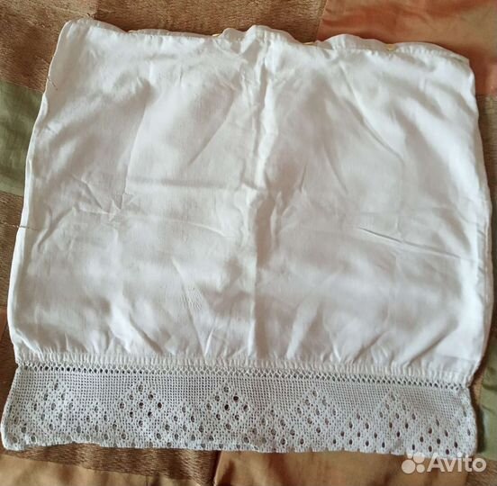 Подзоры, наволочки,скатерть старинные