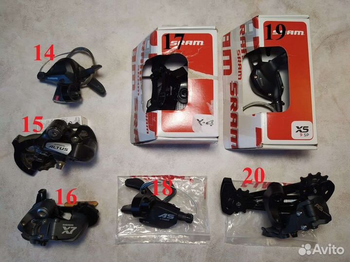 Велозапчасти разное, Ltwoo, Sram, Shimano от