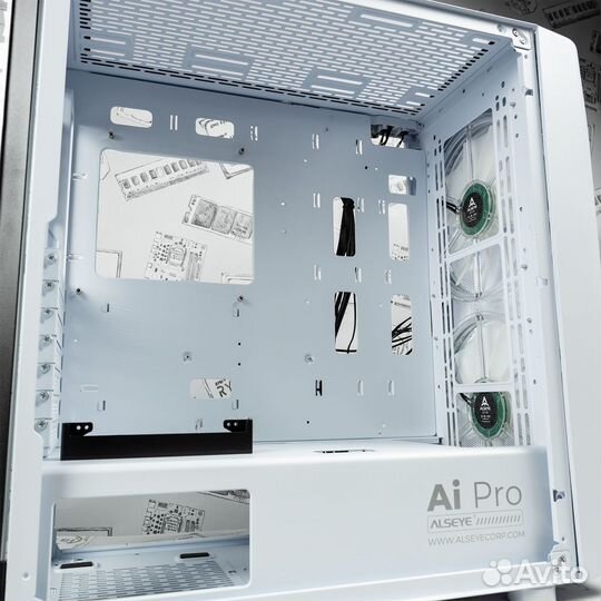 Игровой корпус Alseye Ai Pro White с подсветкой