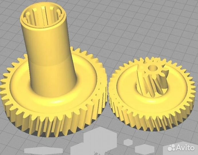 Печатаю шестерни для мясорубки