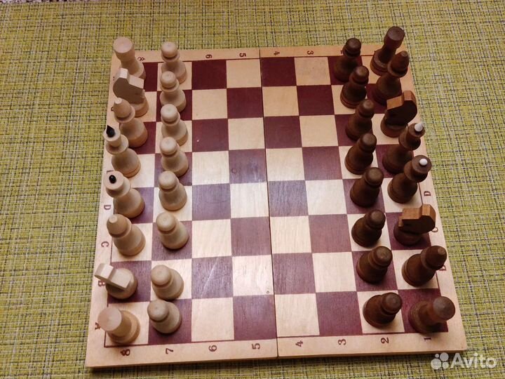 Шахматы и игра для интеллекта деревянные СССР