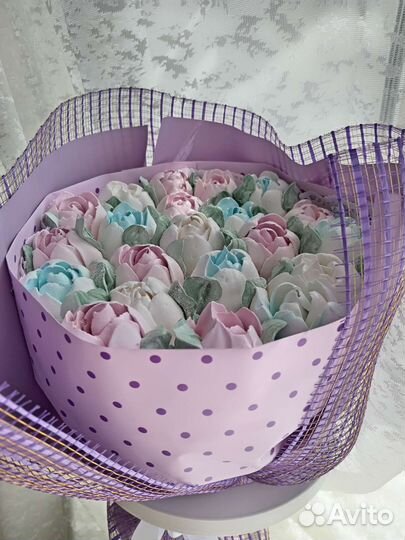 Букет зефирных роз