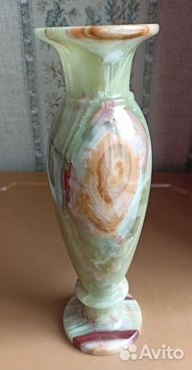 Оникс. Ваза. Винтаж. Высота 25