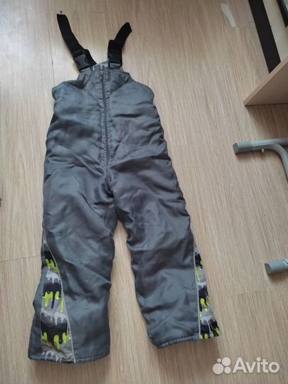 Куртка зимняя детская + штаны на лямках