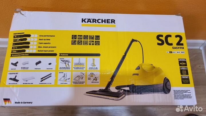 Пароочиститель karcher SC 2 EasyFix 1.512-063.0