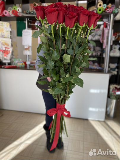 Большие розы. Розы гиганты. Красные розы. Доставка