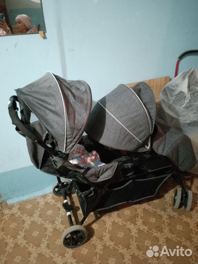 Прогулочная коляска бу для двойни