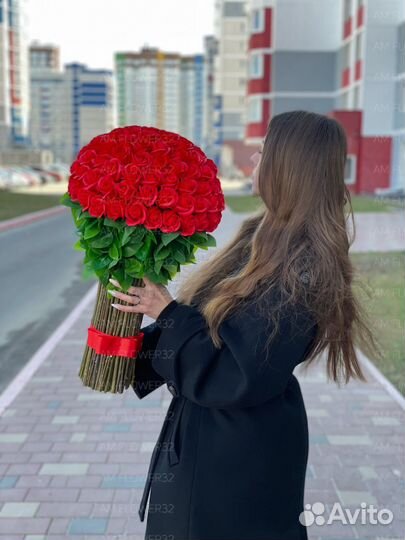 Авторский букет роз мыльные цветы на заказ 101