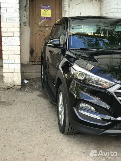 Пороги подножки Hyundai Tucson III 2015-2021