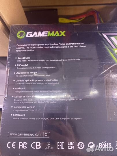 Блоки питания на 800W GameMax ATX