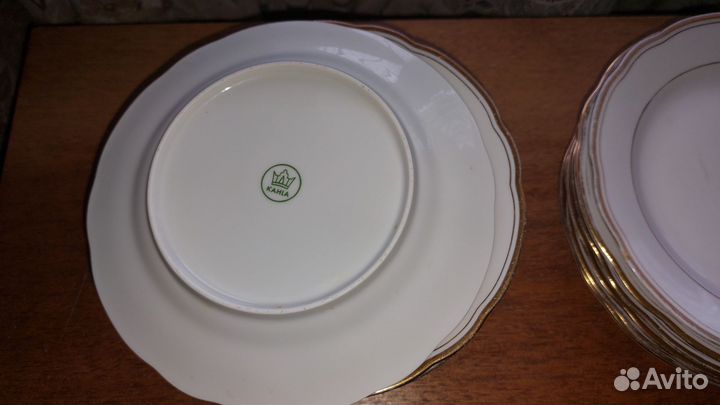 Тарелки чешские 6 шт (2 диаметра)