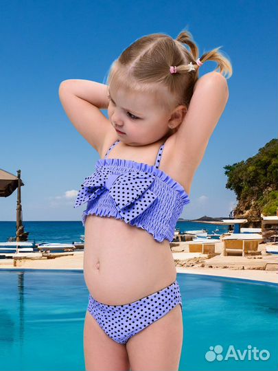 Купальник детский для девочки, раздельный