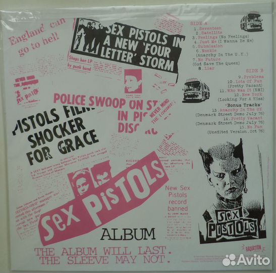 LP: Sex Pistols – Spunk (Pink) / Never Mind The Bo