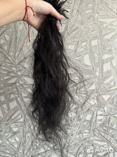 Волосы для наращивания черные бу