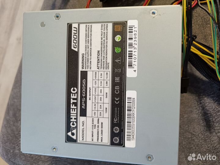 Блок питания chieftec 600w