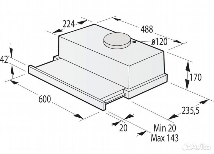 Вытяжка Gorenje TH606E4B