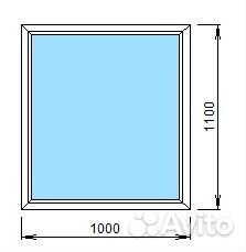 Окно пвх 1000*1100 Тм Можно в Кредит и Рассрочку