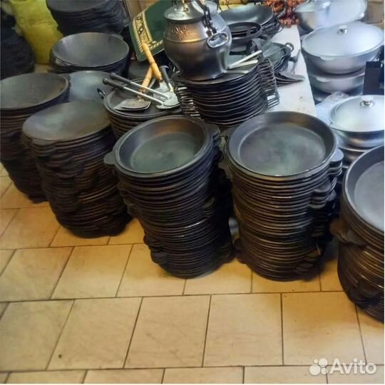 Крышка сковорода чугунная Узбекистан