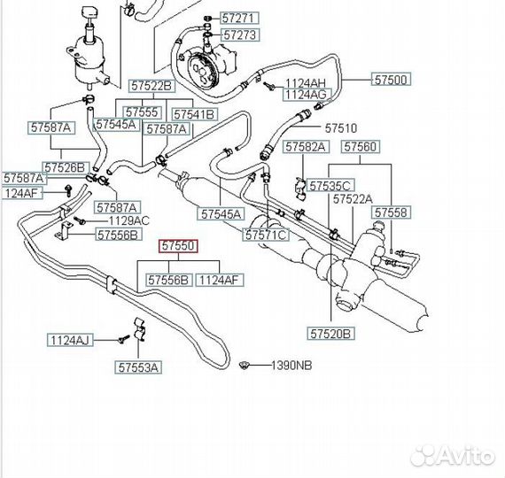 Радиатор гур Hyundai H-1 A1 D4CB 2.5 crdi 2003
