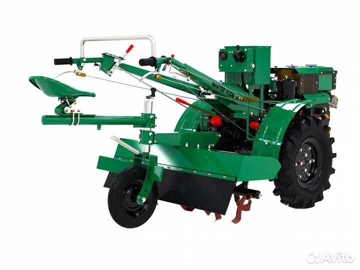 Мотоблок Файтер 101DE + почвофреза и сиденье