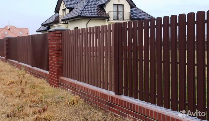 Штакетник металлический